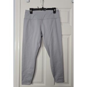 Zelos Womans Athletic Leggings Size Large Grey Ankle lenght.